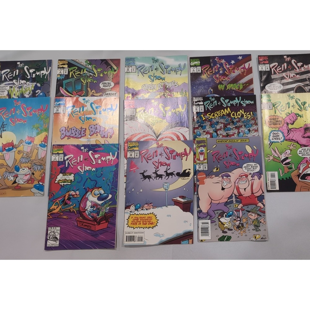 Ren & Stimpy Show Comics Marvel Lot Of 13 books 1993, 1992, 1994